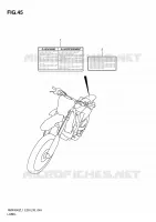 LABEL (RMX450ZL1 E28) for Suzuki RMX-Z 450 2011