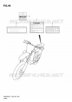 LABEL (RMX450ZL1 E33) for Suzuki RMX-Z 450 2011