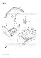 MUDGUARD (LT A400FL1 P17) for Suzuki KINGQUAD 400 2011