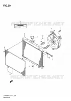 RADIATOR (LT A500XL1 P24) for Suzuki KINGQUAD 500 2011