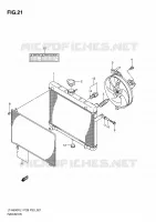 RADIATOR (LT A500XZL1 P28) for Suzuki KINGQUAD 500 2011