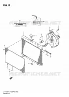 RADIATOR (LT A500XZL1 P33) for Suzuki KINGQUAD 500 2011