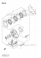 REAR BRAKE ASSY for Suzuki KINGQUAD 500 2011