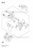 REAR CALIPER for Suzuki RM-Z 250 2011