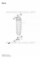 REAR SHOCK ABSORBER for Suzuki KINGQUAD 750 2011