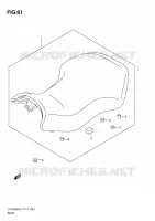 SEAT (LT A750XL1 P17) for Suzuki KINGQUAD 750 2011