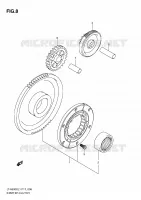 STARTER MOTOR CLUTCH for Suzuki KINGQUAD 500 2011