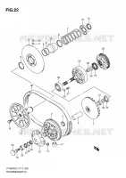 TRANSMISSION (1) for Suzuki KINGQUAD 500 2011