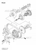 TRANSMISSION (1) for Suzuki KINGQUAD 400 2011