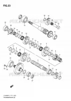 TRANSMISSION (2) for Suzuki KINGQUAD 400 2011