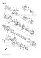 TRANSMISSION (2) for Suzuki KINGQUAD 500 2011