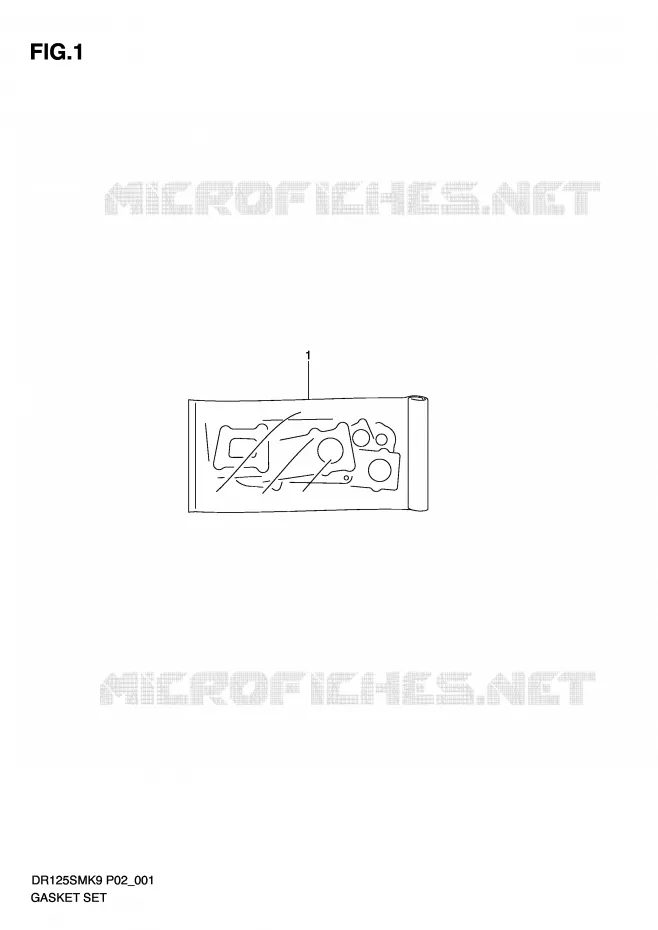 GASKET SET Suzuki MOTO 125 DR 2010  DR125SML0