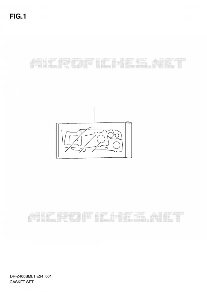 GASKET SET Suzuki MOTO 400 DR-Z 2011  DR-Z400SML1(E24)