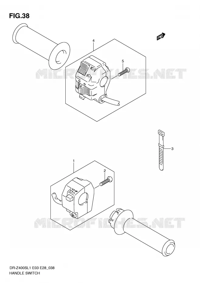 SWITCHES Suzuki MOTO 400 DR-Z 2011  DR-Z400SL1(E3/E28)