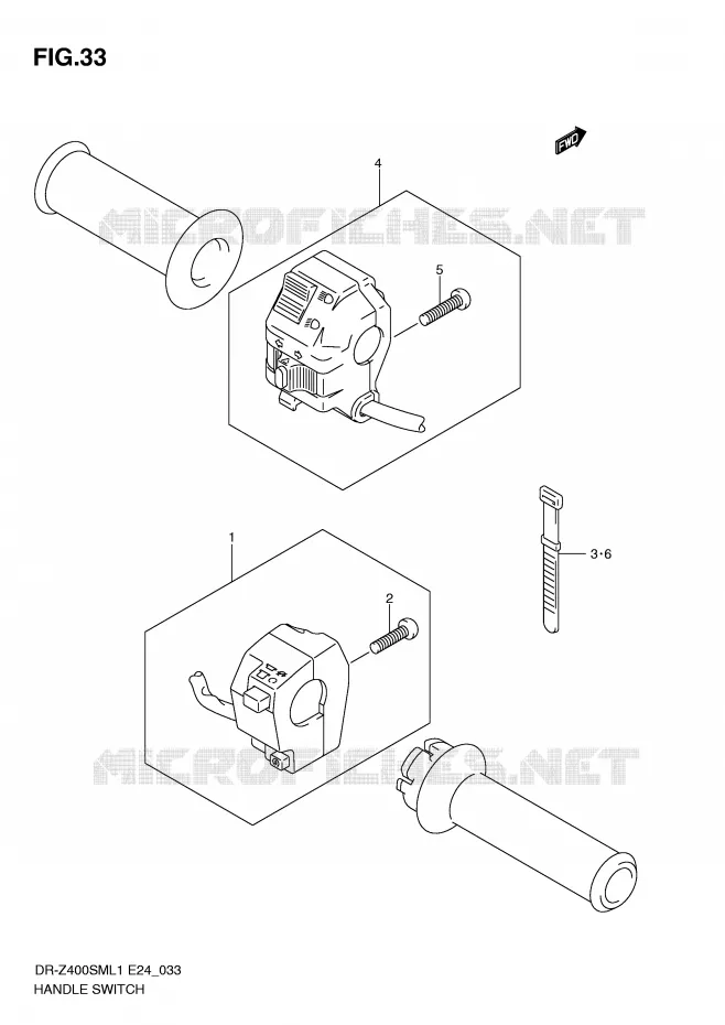SWITCHES Suzuki MOTO 400 DR-Z 2011  DR-Z400SML1(E24)