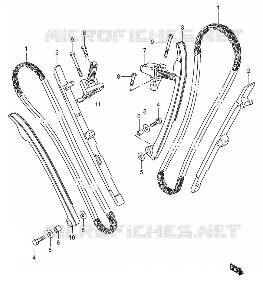 TIMING Suzuki MOTO 600 INTRUDER 1996  VS600GLT(E2)