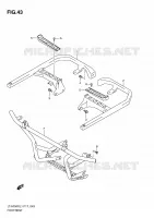 FOOTREST for Suzuki KINGQUAD 750 2011