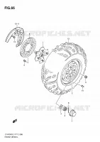 FRONT WHEEL for Suzuki KINGQUAD 750 2011