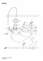 FUEL TANK for Suzuki RMX-Z 450 2011