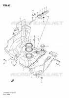 FUEL TANK for Suzuki KINGQUAD 750 2011