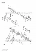 GEAR SHIFTING ASSY for Suzuki KINGQUAD 750 2011