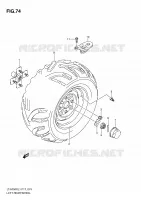 LEFT HAND REAR WHEEL for Suzuki KINGQUAD 750 2011