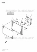 RADIATOR (LT A750XL1 P24) for Suzuki KINGQUAD 750 2011
