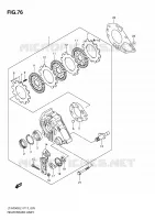 REAR BRAKE ASSY for Suzuki KINGQUAD 750 2011