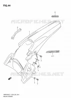 REAR FENDER (RMX450ZL1 E33) for Suzuki RMX-Z 450 2011