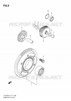 STARTER MOTOR CLUTCH for Suzuki KINGQUAD 750 2011