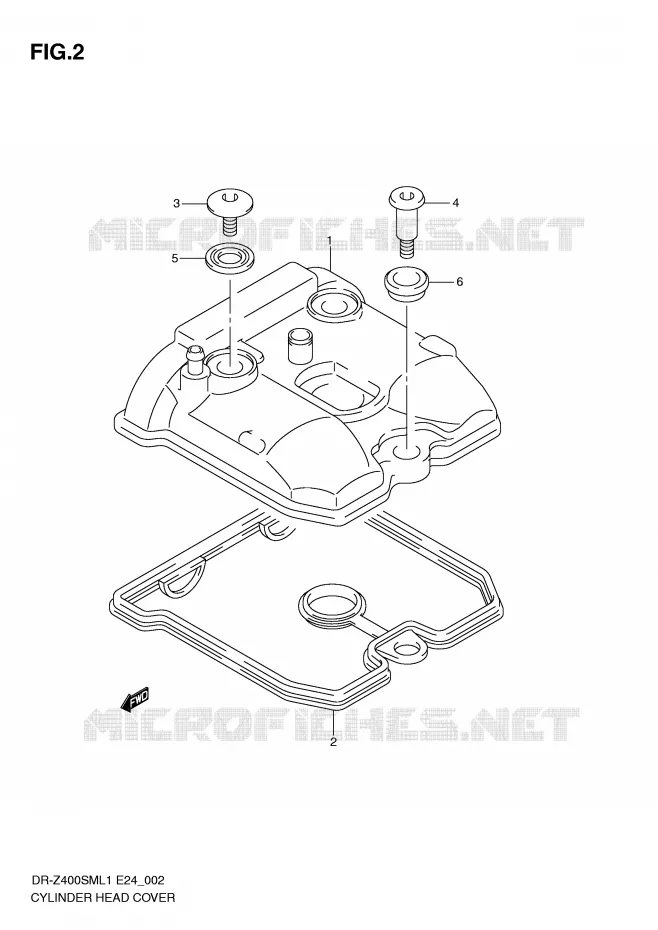 CYLINDER HEAD COVER Suzuki MOTO 400 DR-Z 2011  DR-Z400SML1(E24)
