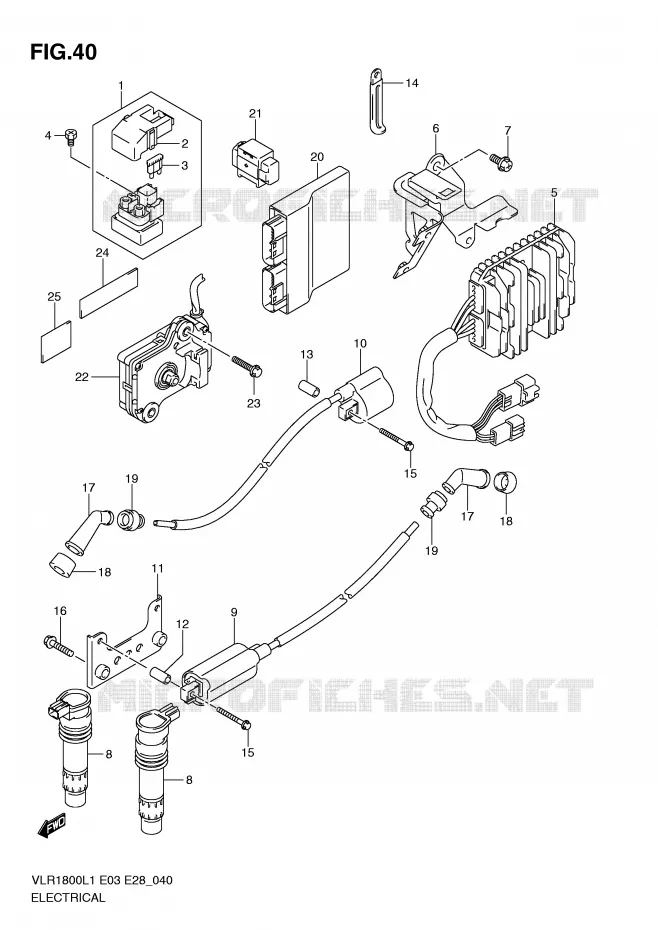 ELECTRICAL (VLR1800TL1 E33) Suzuki MOTO 1800 BOULEVARD 2011  VLR1800TL1(E3/E28)