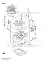 CYLINDER HEAD for Suzuki RM-Z 250 2011