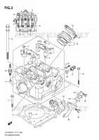 CYLINDER HEAD for Suzuki KINGQUAD 750 2011
