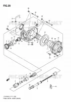 FINAL BEVEL GEAR (REAR) for Suzuki KINGQUAD 750 2011