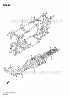FRAME for Suzuki KINGQUAD 750 2011