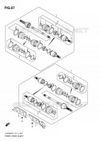 FRONT DRIVESHAFT for Suzuki KINGQUAD 750 2011