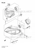 HEADLIGHT for Suzuki KINGQUAD 750 2011
