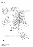 REAR WHEEL for Suzuki RMX-Z 450 2011