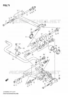 SWINGARM for Suzuki KINGQUAD 750 2011
