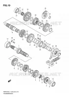 TRANSMISSION for Suzuki RMX-Z 450 2011
