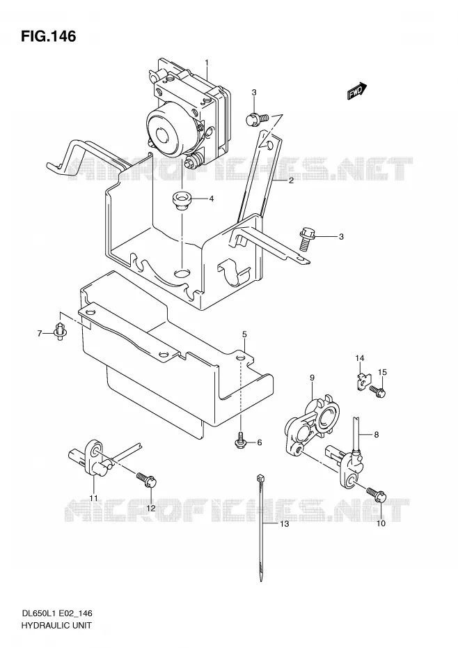 ABS SYSTEM (DL650AL1 E24) Suzuki MOTO 650 V-STROM 2011  DL650AL1(E2)