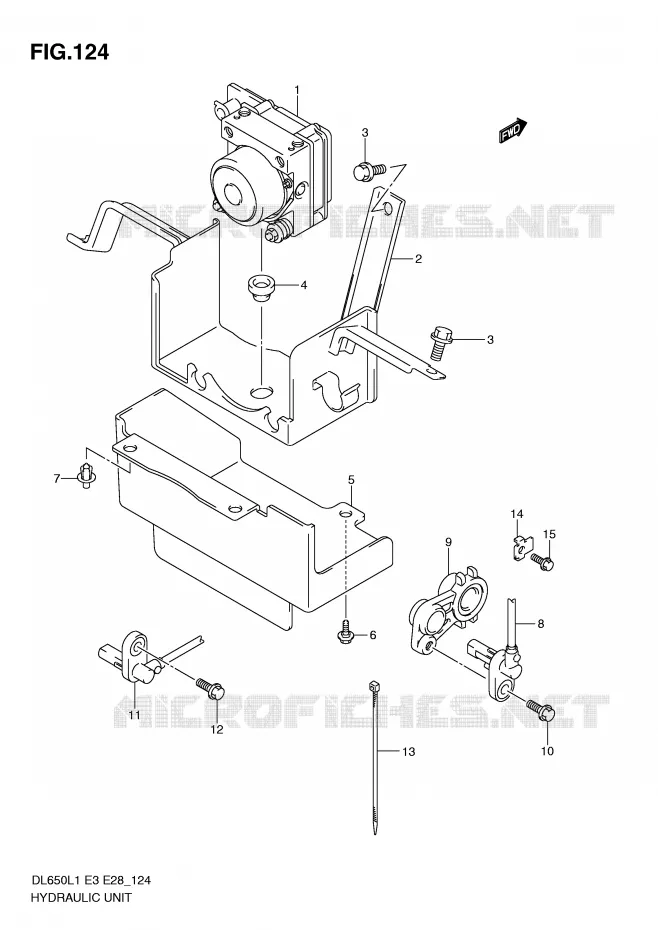 ABS SYSTEM (DL650AL1 E3) Suzuki MOTO 650 V-STROM 2011  DL650L1(E3)