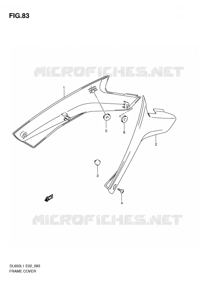 FAIRING Suzuki MOTO 650 V-STROM 2011  DL650L1(E2)
