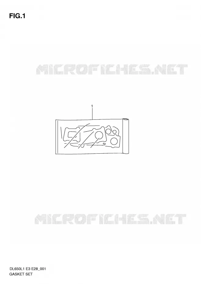 GASKET SET Suzuki MOTO 650 V-STROM 2011  DL650AL1(E3)