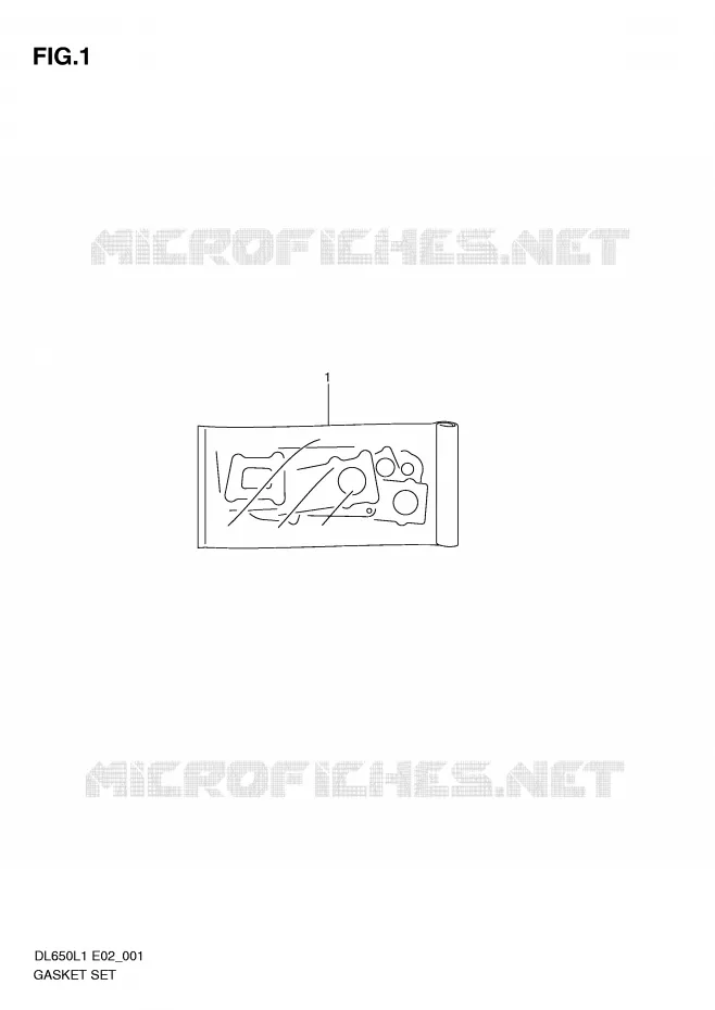 GASKET SET Suzuki MOTO 650 V-STROM 2011  DL650L1(E2)