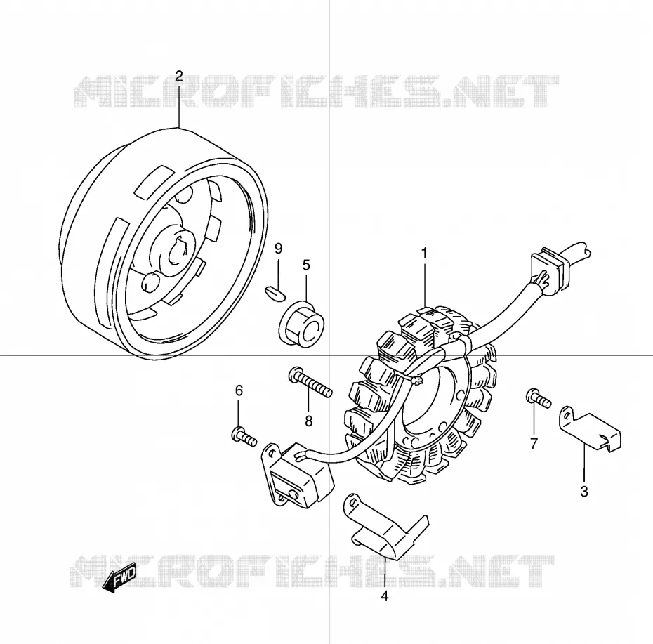 IGNITION Suzuki MOTO 250 DR 1998  DR250RW(E24)