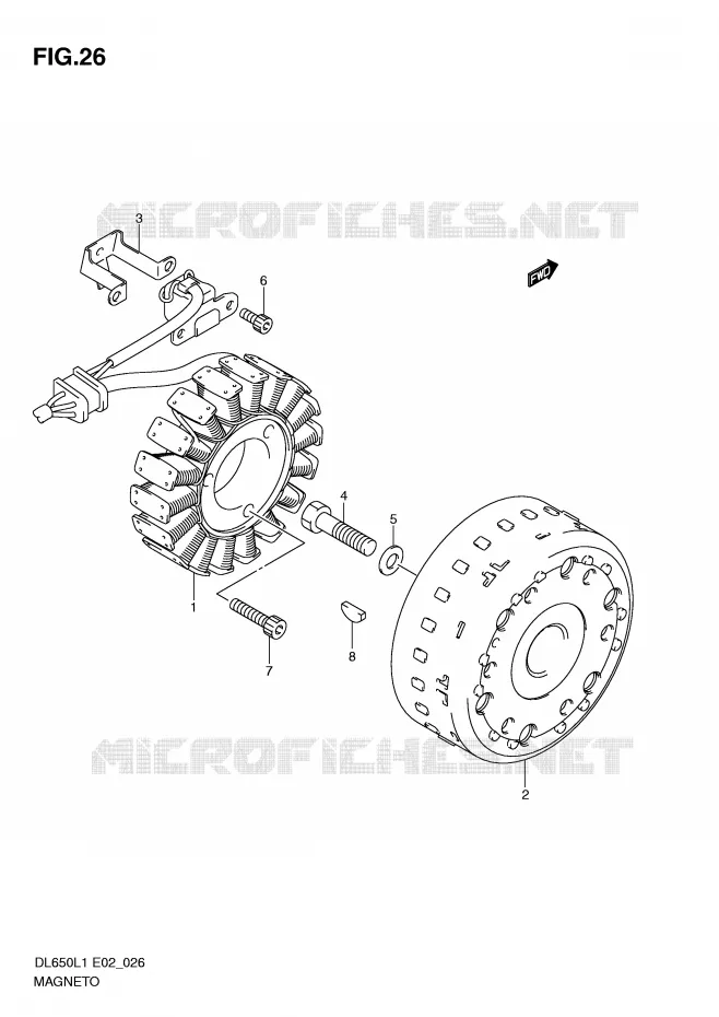 IGNITION Suzuki MOTO 650 V-STROM 2011  DL650AL1(E2)