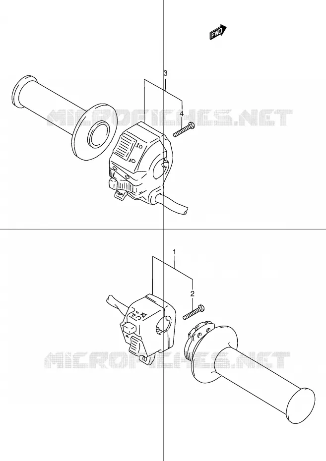 SWITCHES Suzuki MOTO 250 DR 1998  DR250RW(E24)