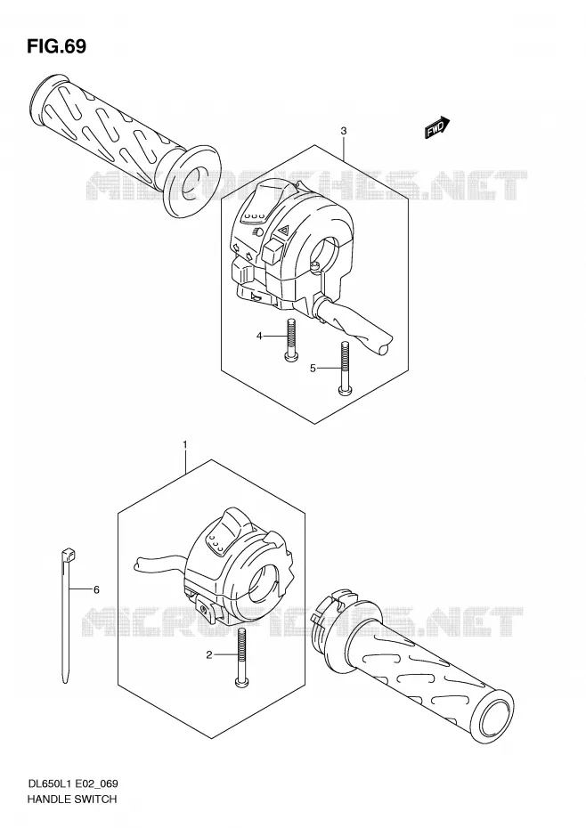 SWITCHES Suzuki MOTO 650 V-STROM 2011  DL650L1(E2)